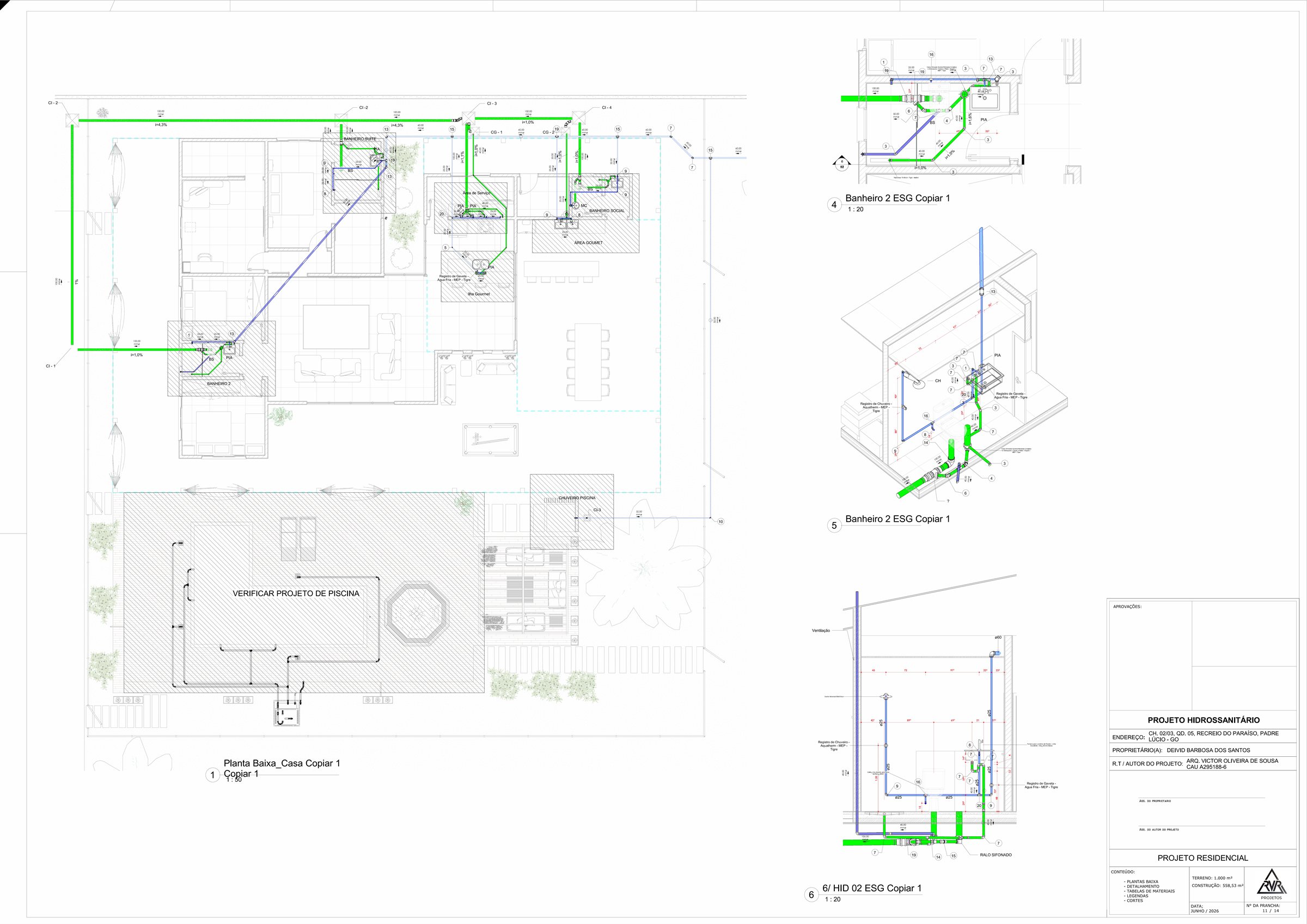 Sanitário — Planta Casa Revisão